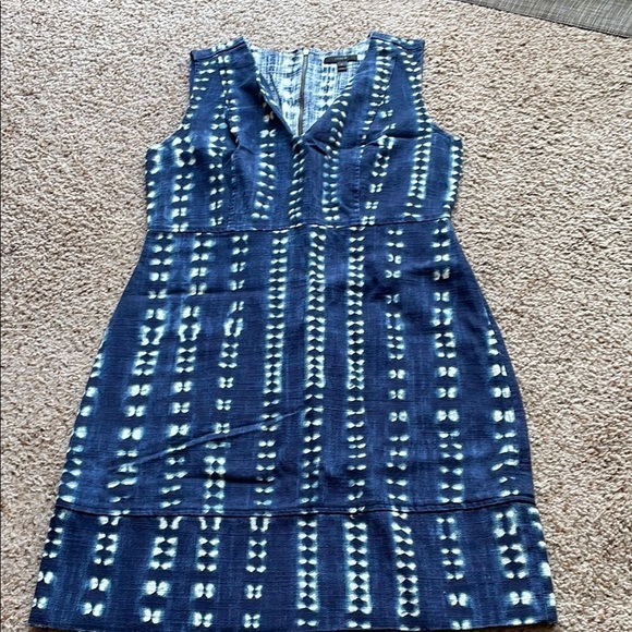J. Crew Dresses & Skirts - JCrew Blue Patterned Sleeveless Dress size 6